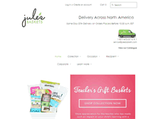 Tablet Screenshot of julesbaskets.com